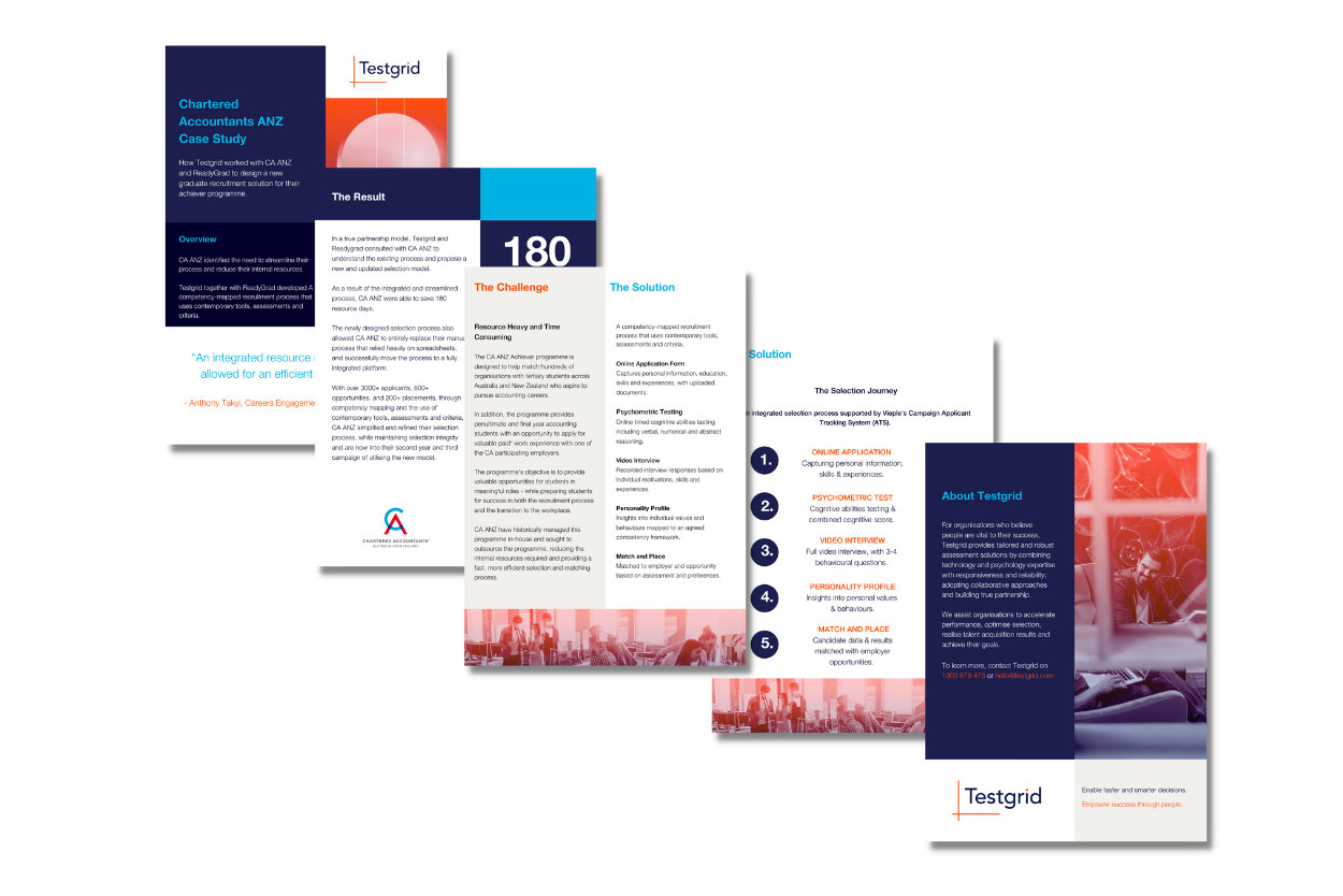 ca anz case study video psychometric testing